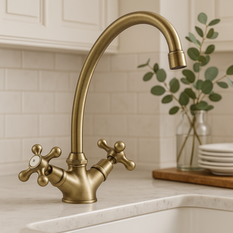 Old Fashion Single hole mixer Bronze V1900