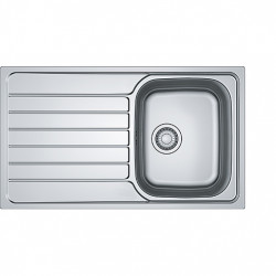 Franke Spark SKX 611 stainless steel Inset kitchen sink with drainer 86x50cm 101.0713.206