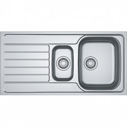 Franke Spark SKN 651 one and a half stainless steel kitchen sink inset with drainer reversible 101.0713.208