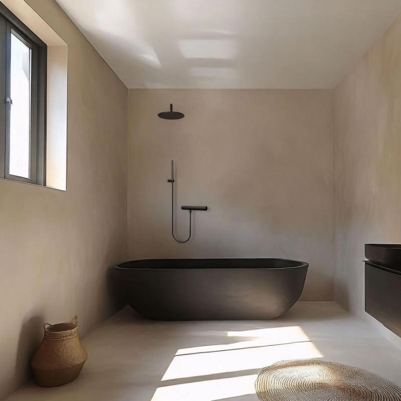 Waterevolution Flow Shower Thermostat with shower holder Black T140TPR