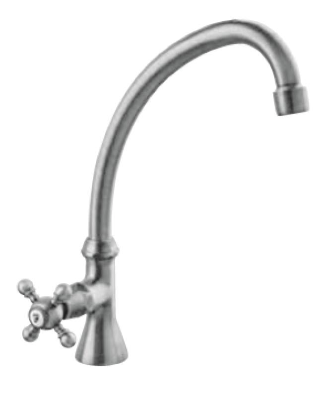 PB Classic washbasin tap with star handle cold water with high spout chrome 1208855652