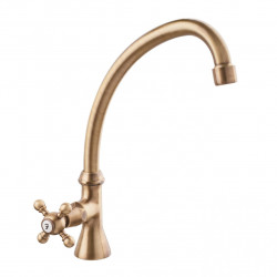 PB Classic washbasin tap with star handle cold water with high spout bronze 1208855662