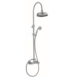PB Classic Shower set surface-mounted power knobs with rain shower telescopic shower column bronze 1208855902