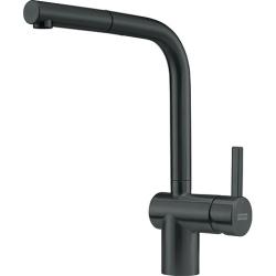 Franke brushed black kitchen tap Atlas Neo with extendable spout 115.0666.436