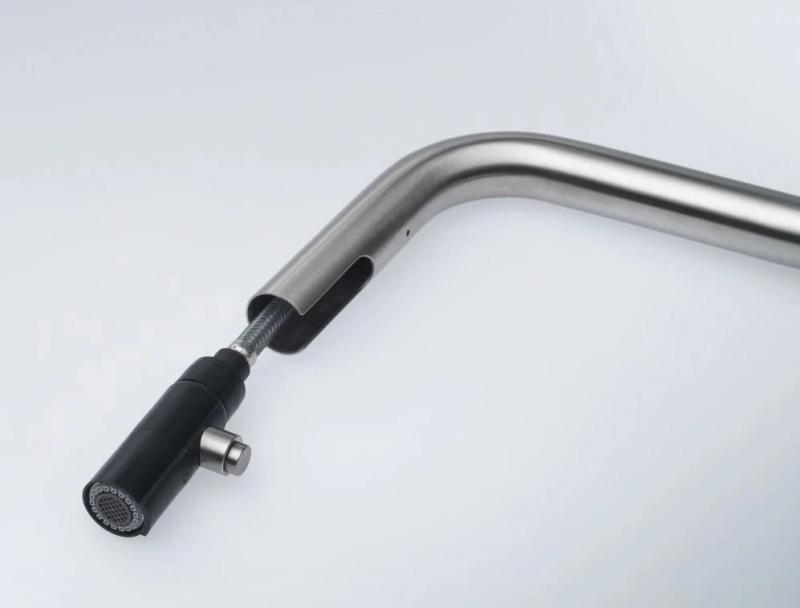 Franke Kitchen tap Kubus pull-out hand shower stainless steel 115.0529.207