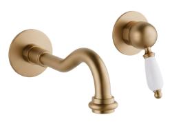 PB nostalgic built-in sink faucet Vintage spout 21cm Bronze