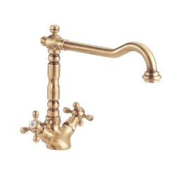 Nostalgic kitchen tap V1910 Brass Nature tap discoloured aged 1208953525