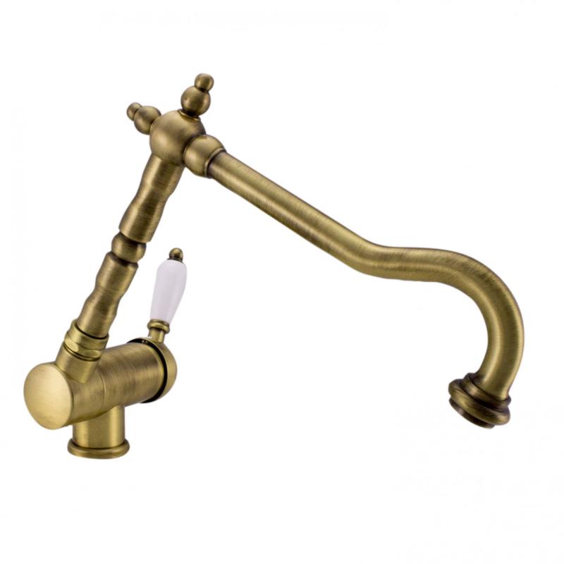 PB Vintage Nostalgic kitchen tap window tap foldable Bronze 1208953756