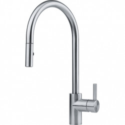 Franke Kitchen tap Eos Neo with spout pull-out spray head completely stainless steel 115.0638.862