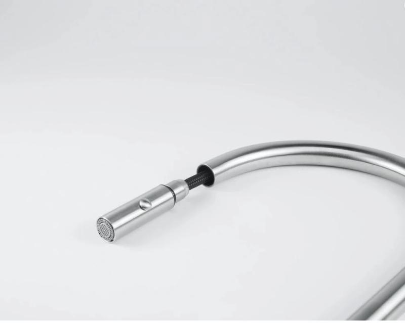 Franke Kitchen tap Eos Neo with spout pull-out spray head completely stainless steel 115.0638.862