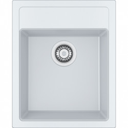 Franke Sirius 2 S2D 610.40 plastic white sink 43x53cm surface-mounted with faucet hole 114.0568.054