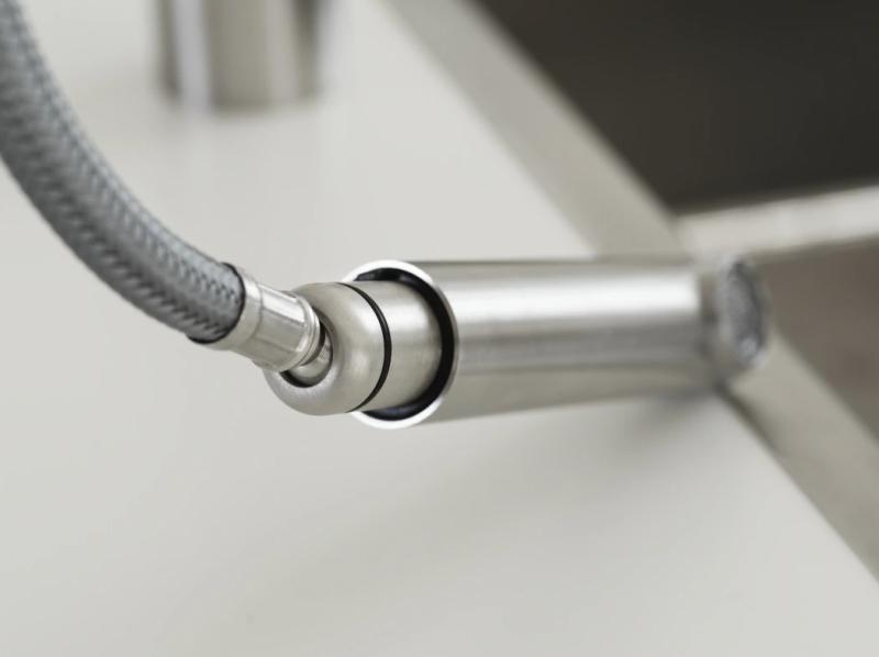 Franke brushed stainless steel sensor Kitchen tap Atlas Neo with pull-out spout stainless steel 115.0625.523