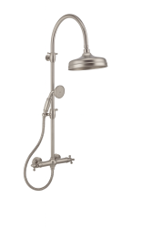 PB Classic shower column classic with thermostatic faucet and rain shower stainless steel