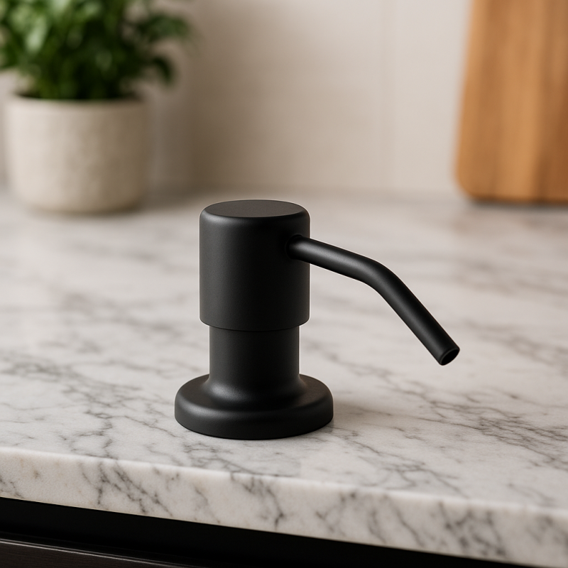 Aquadesign Nantes Built-in Soap Dispenser, Matte Black