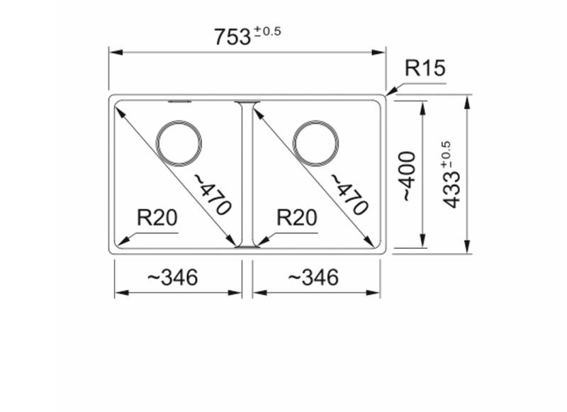 Franke Maris MRG 220/120-35-35 Black edition double sink 