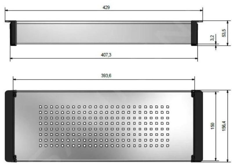 Franke Cube 2.0 insert stainless steel 429x156mm model bound 112.0394.981