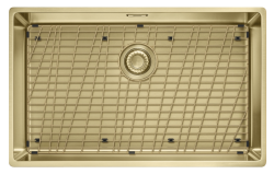 Franke Mythos Masterpiece BXM 210.68 Large PVD Gold 685x410mm Flush-Mount and Undermount Sink 127.0674.533