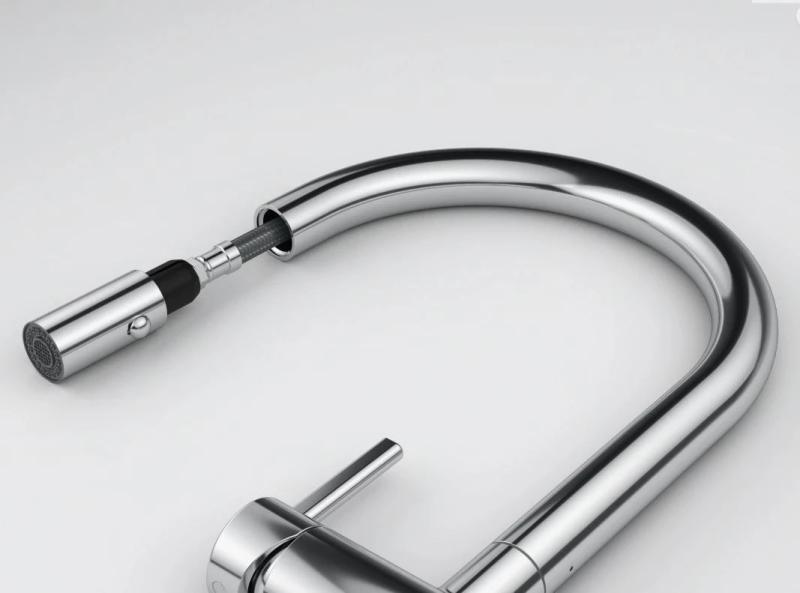 Franke Active J Kitchen faucet chrome with pull-out sprayer 115.0653.401