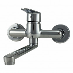 AquaTrimo Schubert Single Handle Kitchen Wall Faucet Chrome 21ST7076CM