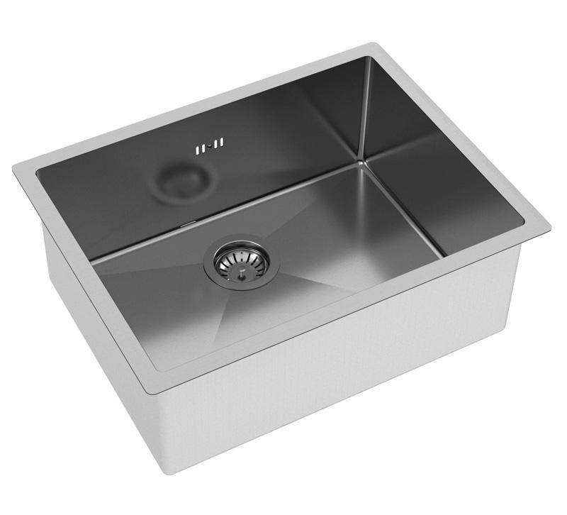 Ausmann Oder stainless steel sink 54x40cm flush-mounted undermount and inset extra deep 22cm 1208957113