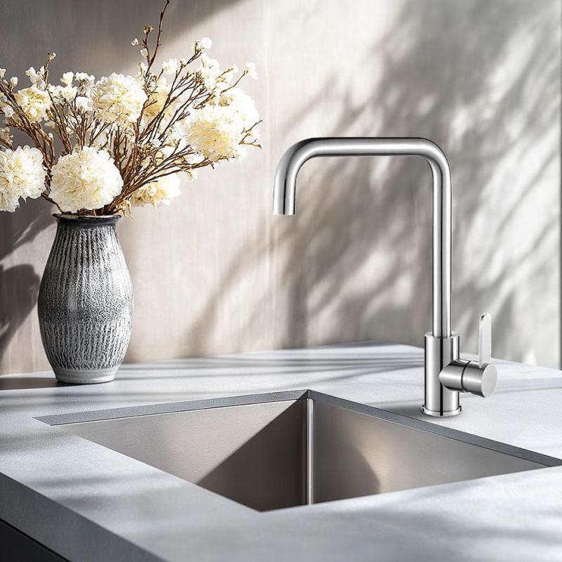 AquaTrimo Solid kitchen mixer stainless steel 21SL7370SS