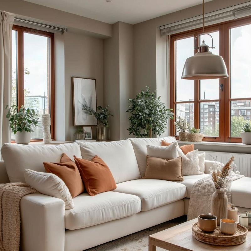 Decor Zenit pendant lamp with beige metal dome and metallic finish 4871