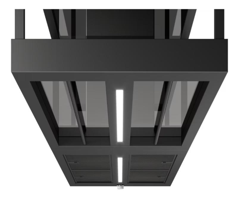 Franke Mythos T-Shelf island extractor hood matte black 180cm with shelves 3250678073