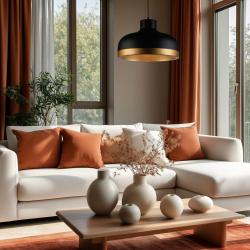 Decor Goldi black gold modern pendant lamp diameter 42 cm 4113