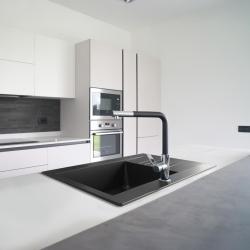 Ausmann Fibre Mini sink black reversible with drainer inset 62x50cm 1208957667