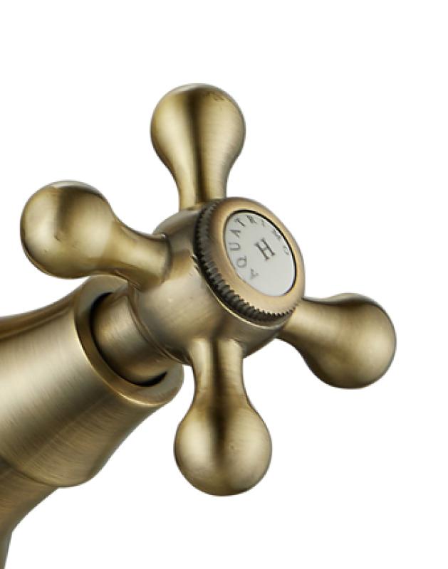 AquaTrimo Windsor classic nostalgic kitchen tap with round spout, bronze 21WS7652BN