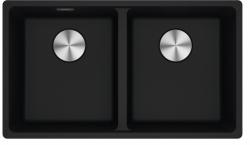 Franke Maris MRG 120-35-35 Fragranite Onyx Double Undermount Sink