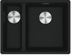 Franke Maris MRG 260-34-15 Fragranite Matte black sink Right bowl flush mount