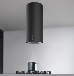 Franke Mythos Tube free-hanging matt black extractor hood ceiling mount 37cm diameter 335.0588.180