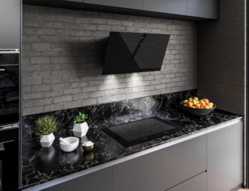 Franke AQ Sense wall-mounted black extractor hood 80cm 330.0657.270