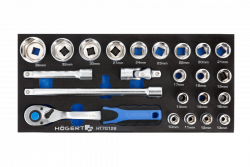 Hoegert Sockets set with ratchet handle 1208962038