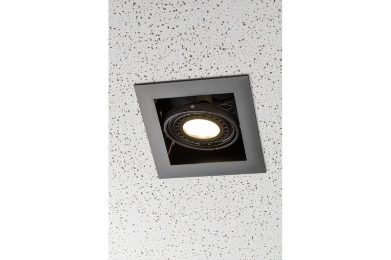 Decor PIREO ceiling luminaire flush-mounted SINGLE black/black 1208963774