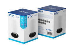 Decor Ceiling luminaire ARIES PC 73x105mm IP20 max 20W round white/black 1208963818