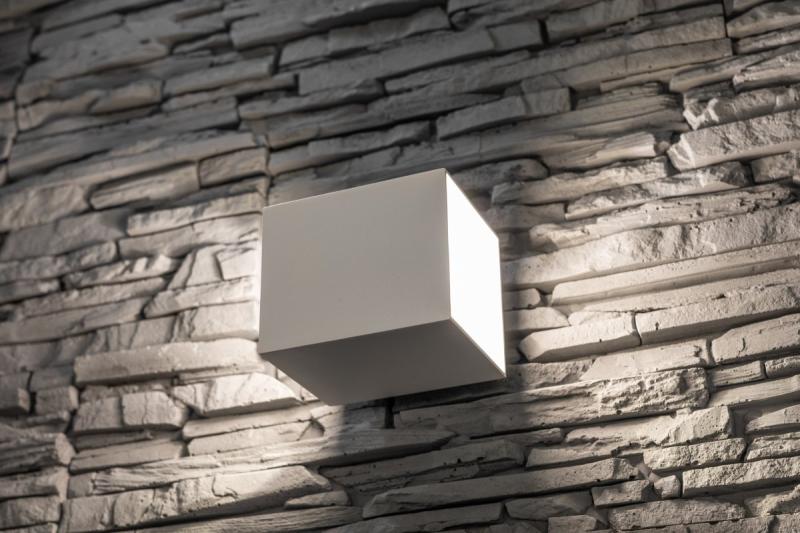 Decor Wall fixture  CAMPIONE aluminium G9 IP20 max. 40W IP20 square white 1208963850