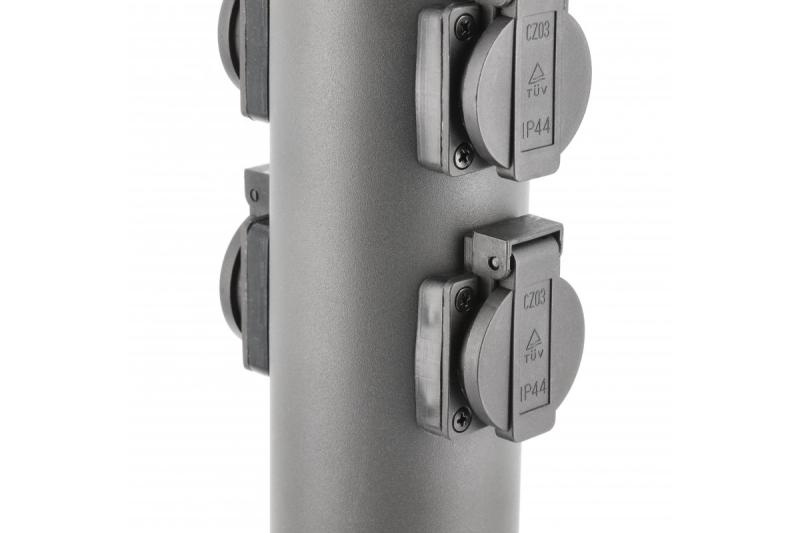 Decor Garden post CORTA-P 36 IP54 AC220-240V 50-60Hz 4*Schucko socket max.3500W post graphite 1208963859