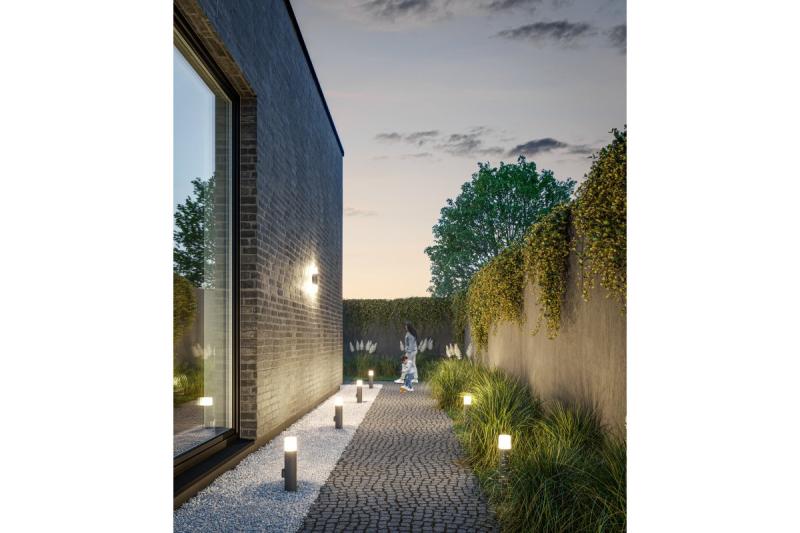 Decor CORTA-P 40 garden lamp E27 MAX.25W IP44 AC220-240V 50-60Hz socket max. 3000W bollard graphite 1208963861