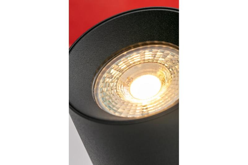 Decor Ceiling fixture FARGO aluminium  70x160mm IP20 max 20W round black 1208963876