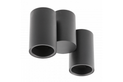 Decor Ceiling luminaire LUPO aluminum 17.5x5.6x11.5 IP20 2*GU10 max. 50W round black 1208963926