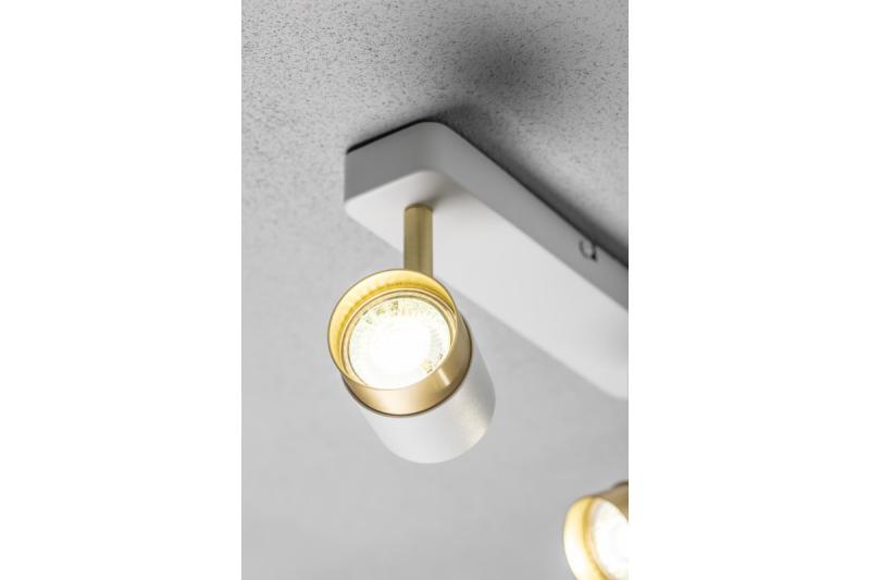 Decor Ceiling luminaire ORIO aluminium 24.0x5.5x14.0 IP20 2*GU10 max. 50W round white 1208963964