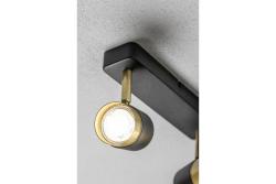 Decor Ceiling luminaire ORIO aluminium 24.0x5.5x14.0  IP20 2*GU10 max. 50W round black 1208963965
