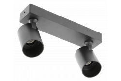 Decor Ceiling fixture  SANTO aluminium IP20 max. 20W*2 double round black 1208963997