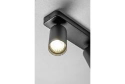 Decor Ceiling luminaire SANTO BIS aluminium IP20 max. 20W*2 double round black 1208963999