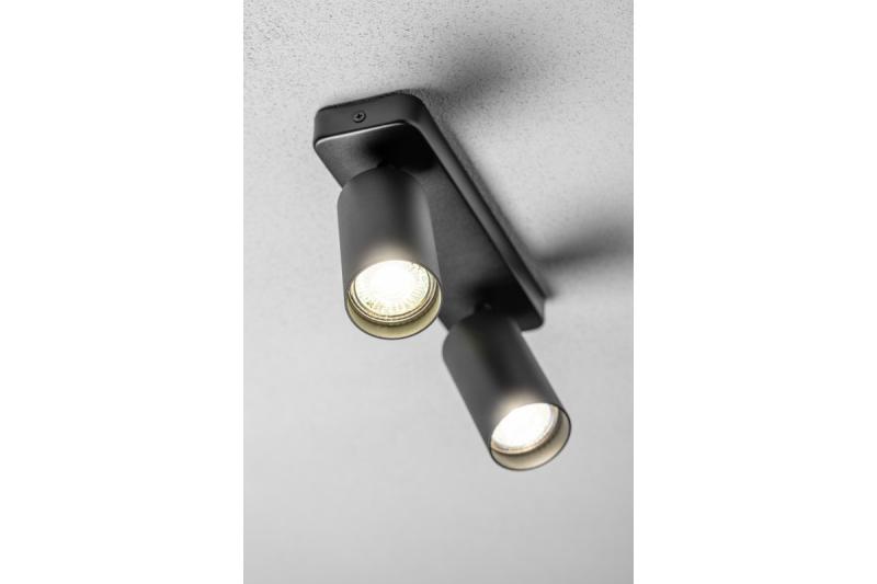Decor Ceiling luminaire SANTO BIS aluminium IP20 max. 20W*2 double round black 1208963999