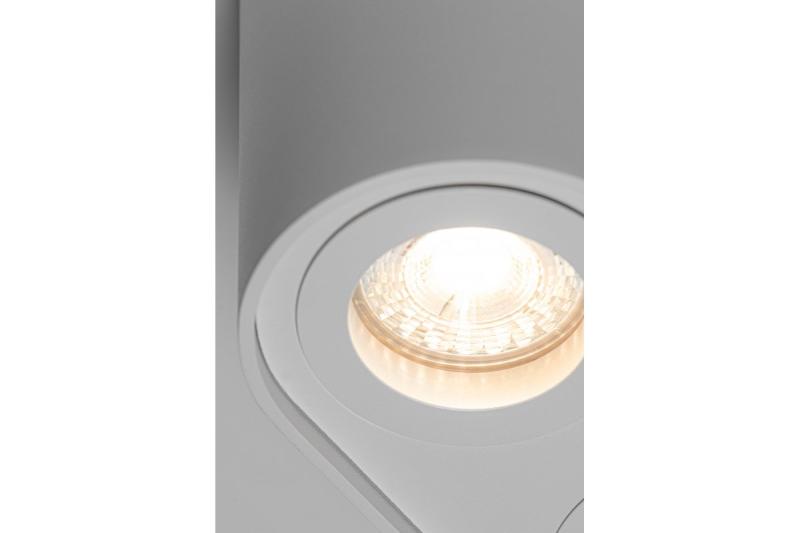 Decor Ceiling light fitting SENSO DUO  alum 83x165x110 IP20 MAX 50W round white 1208964010