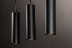 Decor Suspended luminaire TRESOS II 3xGU10 aluminum IP20 max. 3x20W black 1208964030
