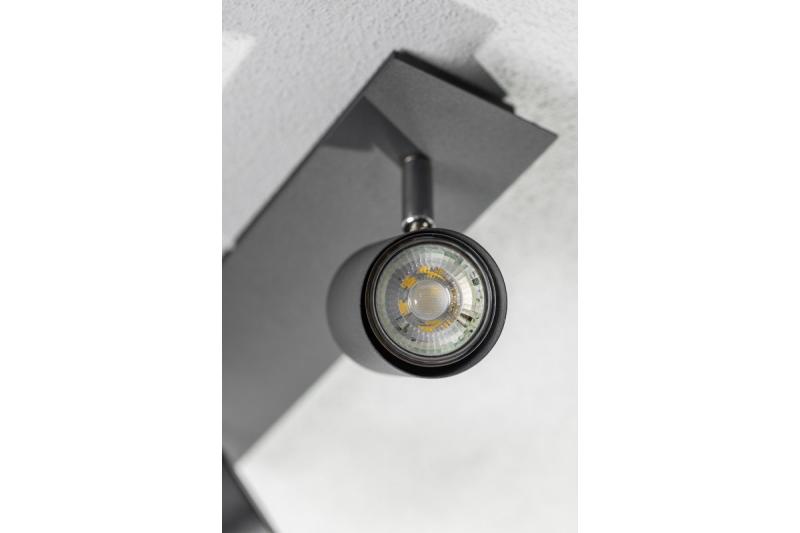 Decor Ceiling luminaire VENETO IP20 max. 20W 3 x GU10 round black 1208964040